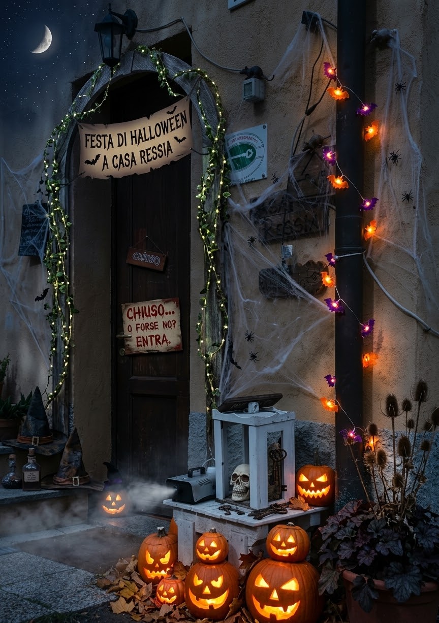 Locandina della Festa di Halloween a Casa Ressia nella Foresta della Deiva a Sassello
